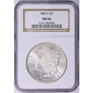 Morgan Dollar (1880-S) - NGC - MS 66