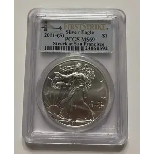 2011-(S) $1 Silver Eagle Struck at San Francisco First Strike