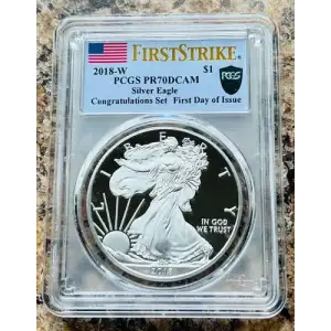 2018-W $1 Silver Eagle First Strike, DCAM