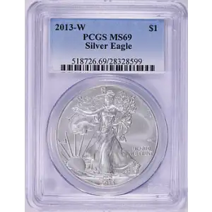 2013-W $1 Burnished Silver Eagle