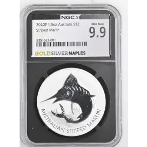 2020P 1.5oz Australia $2 Striped Marlin MS 69/MS 9.9