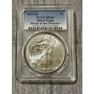 2013-(S) $1 Silver Eagle Struck at San Francisco