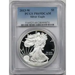 2013-W $1 Burnished Silver Eagle UNC Set