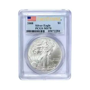 2008 $1 Silver Eagle First Strike