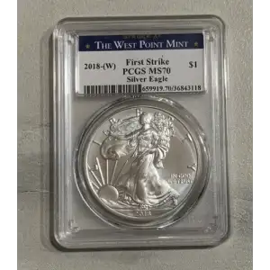 2018-(W) $1 Silver Eagle Struck at West Point First Strike