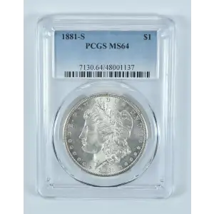 Morgan Dollar (1881-S) - PCGS - MS64