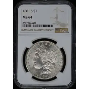 1881 S $1 - Morgan - NGCS - MS64