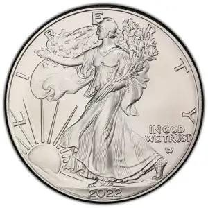 2022-W $1 Burnished Silver Eagle First Strike (3)