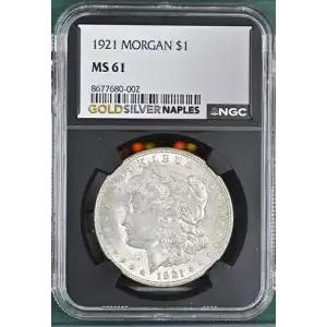 1921 MORGAN $1 MS 61