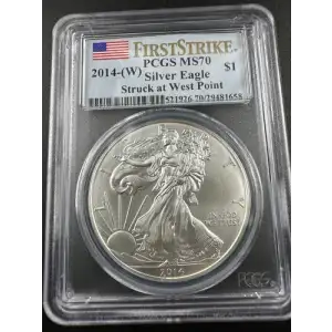 2014-(W) $1 Silver Eagle Struck at West Point First Strike