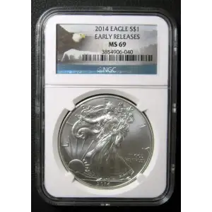 2024 Eagle S$1 - Silver Eagle Dollar - Early Releases - MS69 - NGC