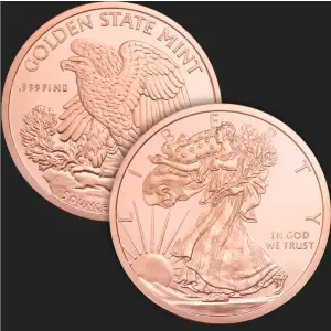 5 oz Copper Walking Liberty GSM