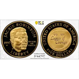 1997-W $5 Jackie Robinson, DCAM (2)