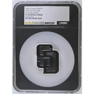 2025 3oz Niue San Diego Padres S$5 PF 70 ULTRA CAMEO