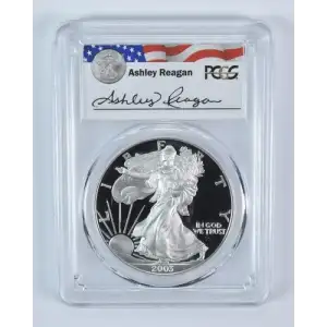 2003-W $1 Silver Eagle Ashley Reagan, DCAM