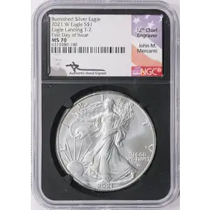2021 - W - NGC - MS70 - $1 Silver Eagle Landing T-2 [B-2]