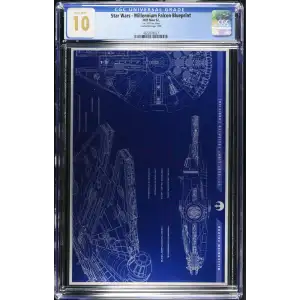 2025 1oz Niue $2 - Star Wars - Millennium Falcon Blueprint (S-22A)