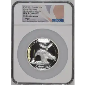 2018P 10oz Wedge-Tailed Eagle High Relief-First Release ULTRA CAMEO (2)
