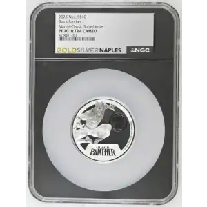 2023 Niue Black Panther Marvel:Classic Superheroe S$10 PF 70 ULTRA CAMEO