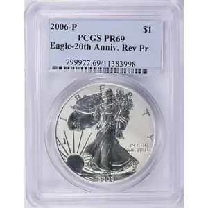 2006 P SILVER EAGLES PR69 PCGS
[B-8]