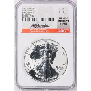 2021 - S - NGC - Reverse PF70 - $1 Silver Eagle T-2 [B-2]