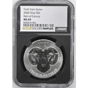 2024 Niue S$2 Ram of Calvary MS 69