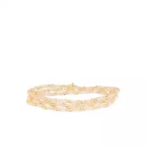 peach multi mini stretch bracelet wrap - Marlyn Schiff
