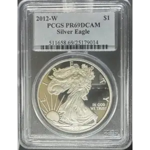 2012-W $1 Silver Eagle Cameron Reagan, DCAM