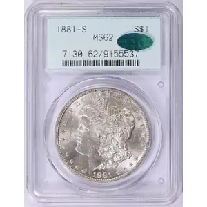 1881 - S - PCGS - MS62 - $1 Morgan