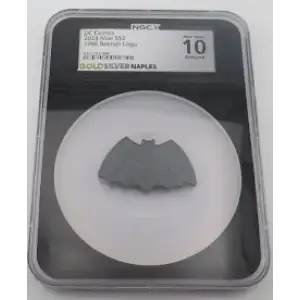 2024 Niue S$2 DC Comics 1966 Batman Logo MS10/70 Antiqued NGC