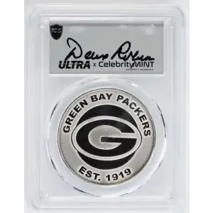 (2025) 1oz Rnd NFL-Green Bay Packers Base .999 Ag Ultra Dave Robinson Dave Robinson