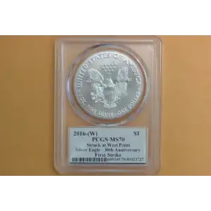 2016-(W) $1 Silver 30th Anniversary Struck at West Point