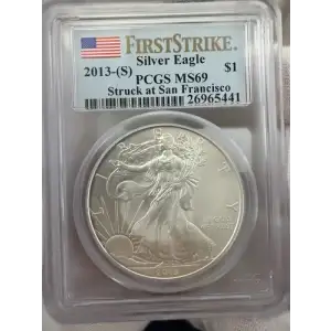 2013-(S) $1 Silver Eagle Struck at San Francisco
