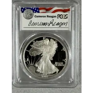 1992-S $1 Silver Eagle Cameron Reagan, DCAM