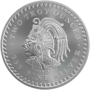 2 oz Silver Aztec Round