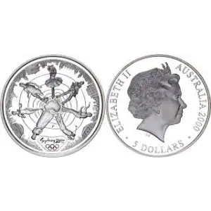 2000-P $5 Olympic - Reaching the World, DCAM