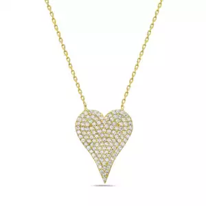 Yellow Joy heart necklace