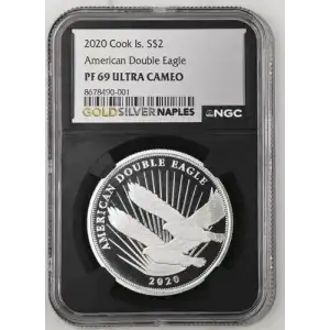 2020 Cook Is. American Double Eagle S$2 PF 69 UC