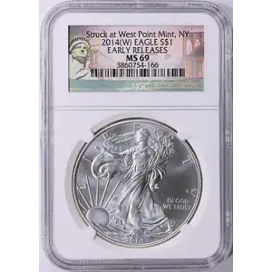 2014 - (W) - NGC - MS69 - $1 Eagle