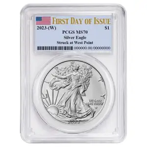 2024-(W) $1 Silver Eagle Struck at West Point First Strike
