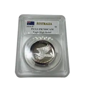 2014-P $1 Eagle High Relief Mercanti Signature, DCAM