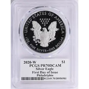 2020 W SILVER EAGLE PR70DCAM PCGS 
[B-9]