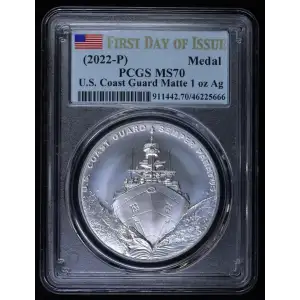 2022 P U.S. COAST GAURD MATTE MS70 PCGS