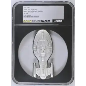 2025 3oz Niue U.S.S. Voyager NCC-74656 S$5 PF 70