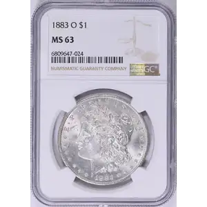 1883 - O - NGC - MS63 - $1 Morgan