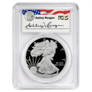 2014-W $1 Silver Eagle Ashley Reagan, DCAM