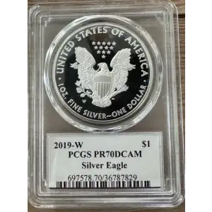 2019-W $1 Silver Eagle, DCAM