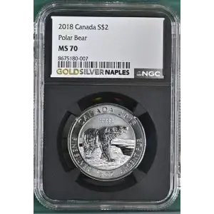 2018 Canada Polar Bear S$2 MS 70