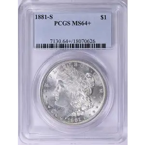1881 - S - PCGS - MS64+ - $1 Morgan