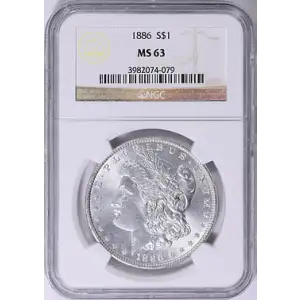 1886 - P - NGC - MS63 - $1 Morgan